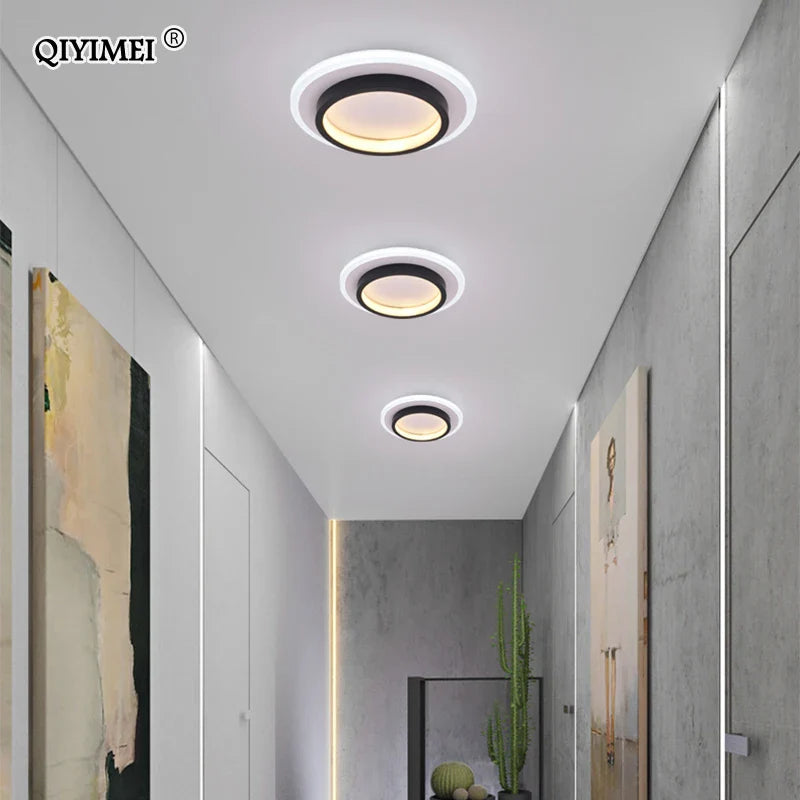 Afralia™ LED Ceiling Lights for Bedroom Kitchen Modern Round Square Lighting Fixtures