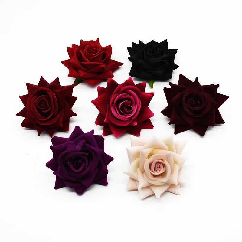 Afralia™ 7cm Rose Heads: Wedding Décor, Scrapbooking, Headwear, Autumn Home Decoration