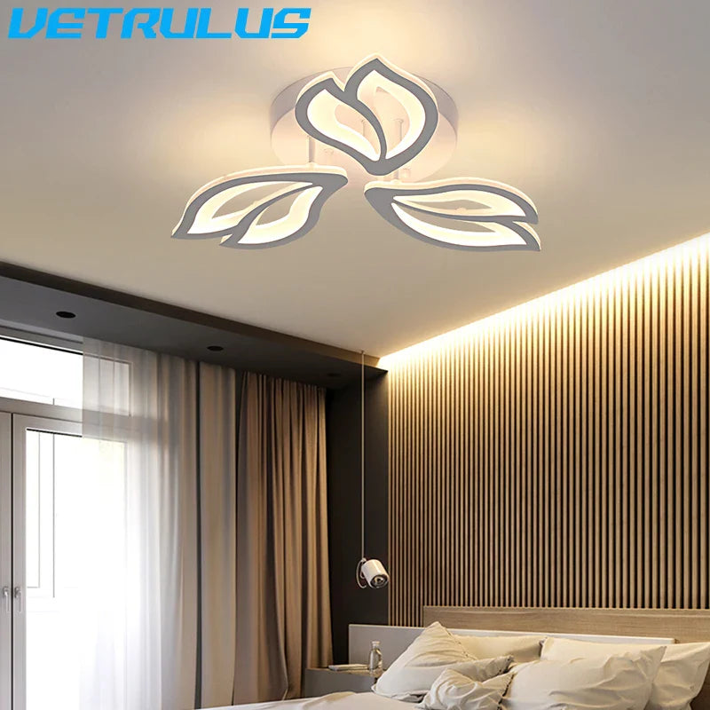 Afralia™ Geometric Acrylic LED Ceiling Chandelier for Modern Nordic Decor