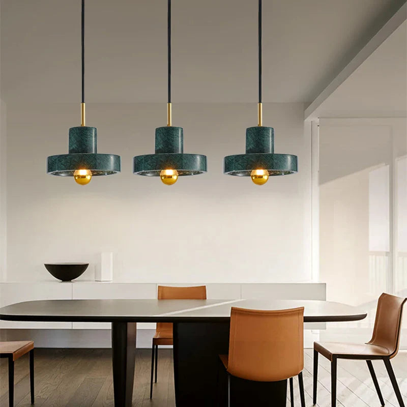 Afralia™ Green Marble Pendant Light - Modern Luxury Indoor Lighting for Dining Room & Bedroom