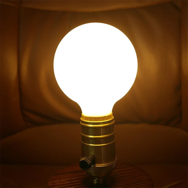 Afralia™ Vintage LED Bulbs E27 G80 G95 G125 Retro Filament Light Glass Antique Lamp