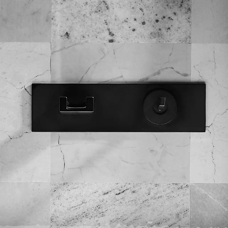 Afralia™ Dual Handle Wall Mounted Brass Basin Faucet Silver Mixer Tap
