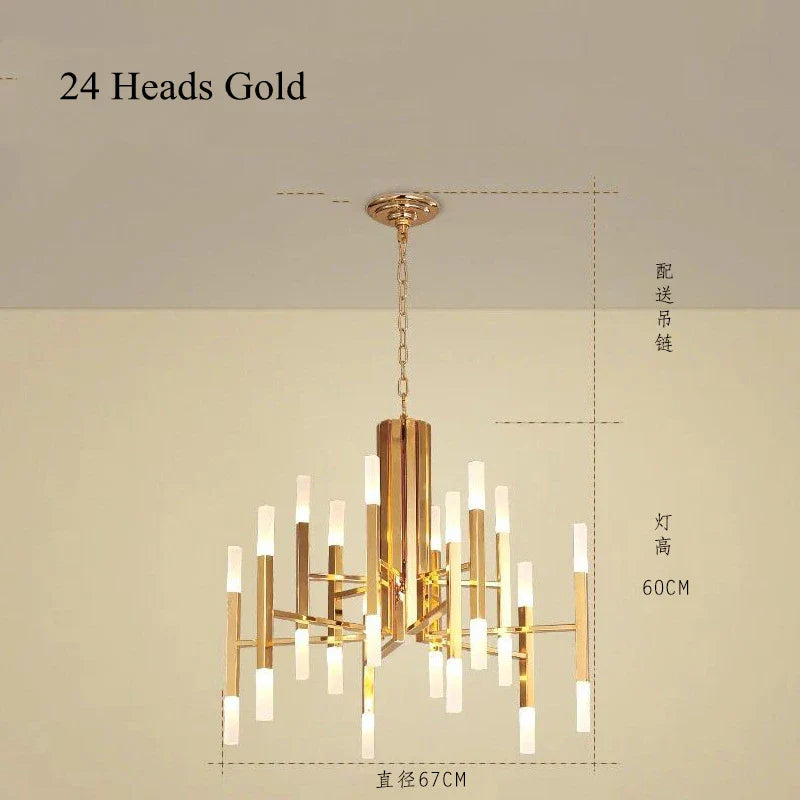 Afralia™ Modern Tube G4 Chandelier Pendant Light Fixture for Artistic Room Decor