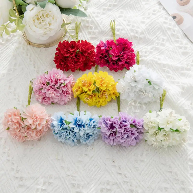 Afralia™ Mini Bouquet Stamen Flowers for Home Decor, DIY Crafts