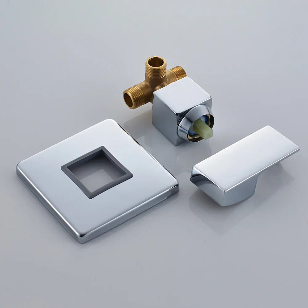 Afralia™ Chrome Wall Mount Basin Faucet - Single Handle Mixer Tap