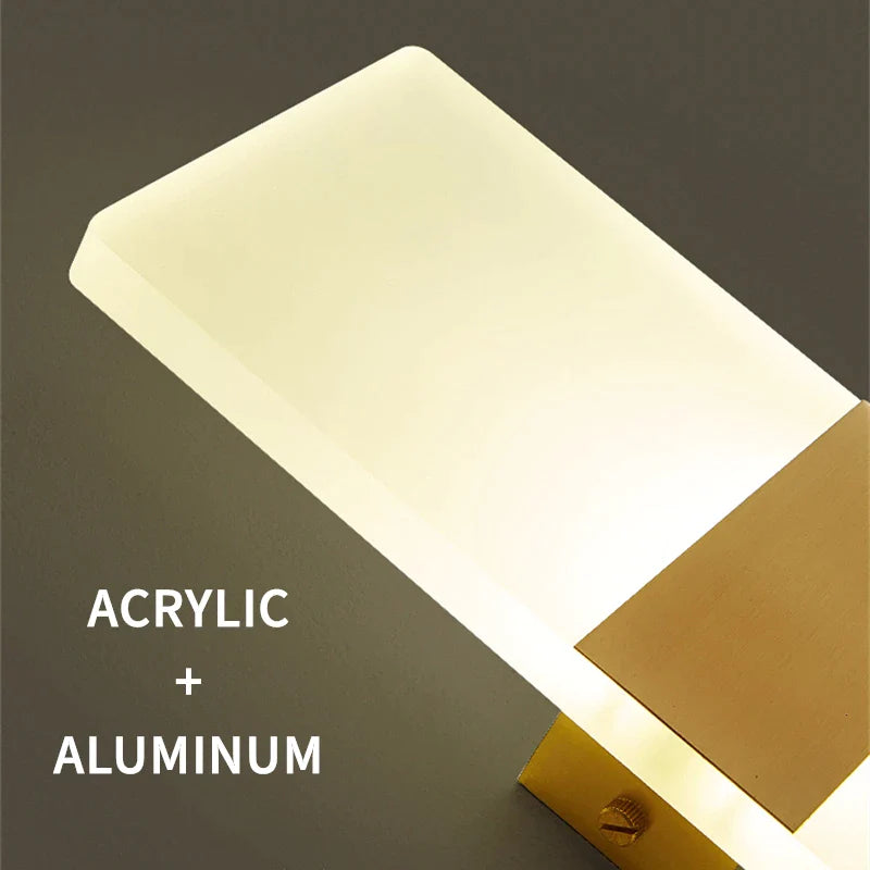 Afralia™ Modern Mini LED Acrylic Wall Lamp for Home Decor and Lighting Fixtures