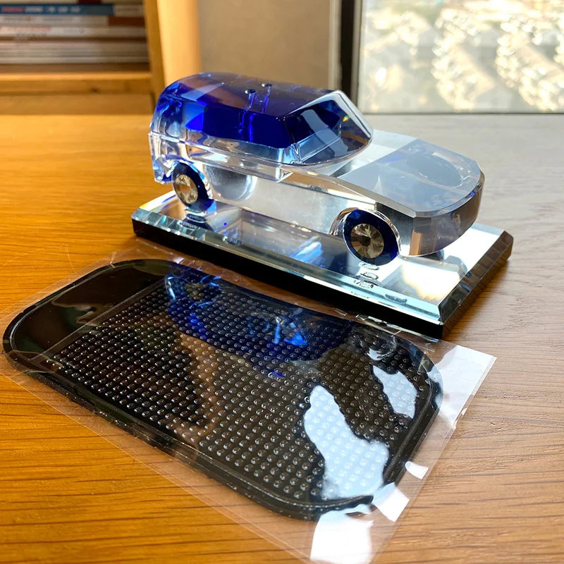 Afralia™ Crystal Car Figurine Glass Model Ornament Table Decor Gift