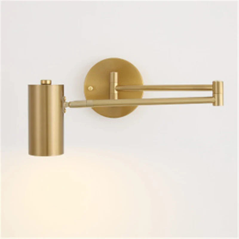 Afralia™ Telescopic Rocker Wall Light: Nordic Design LED Bedside Lamp for Simple Bedroom Decor