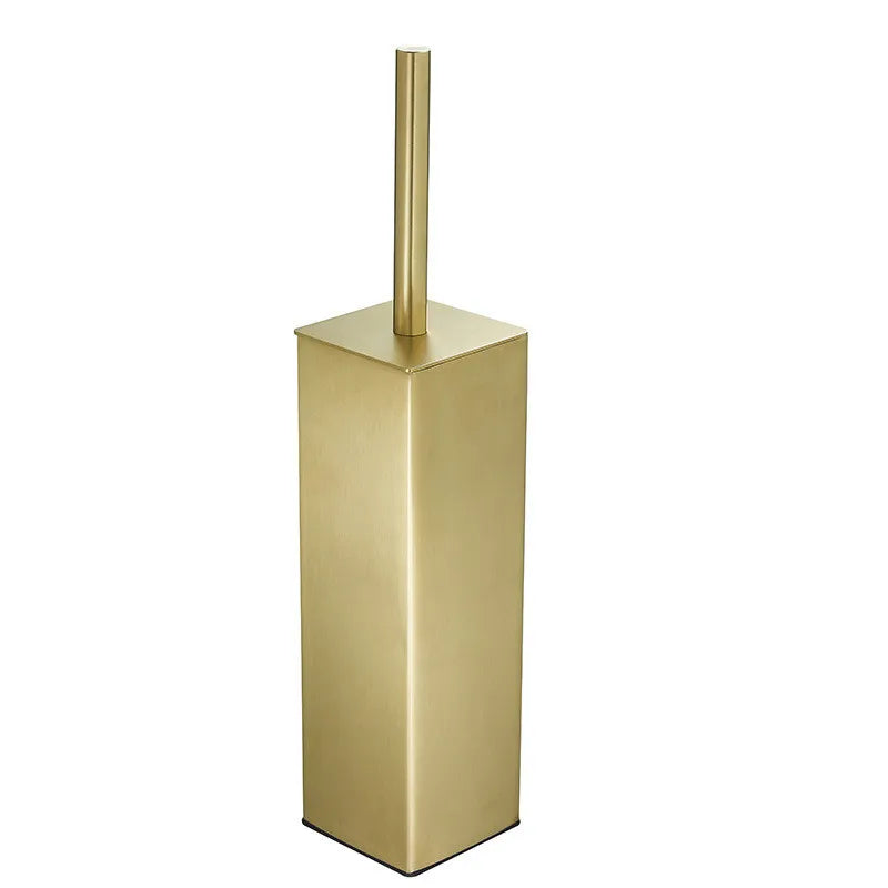 Afralia™ Stainless Steel Toilet Brush Holder Set