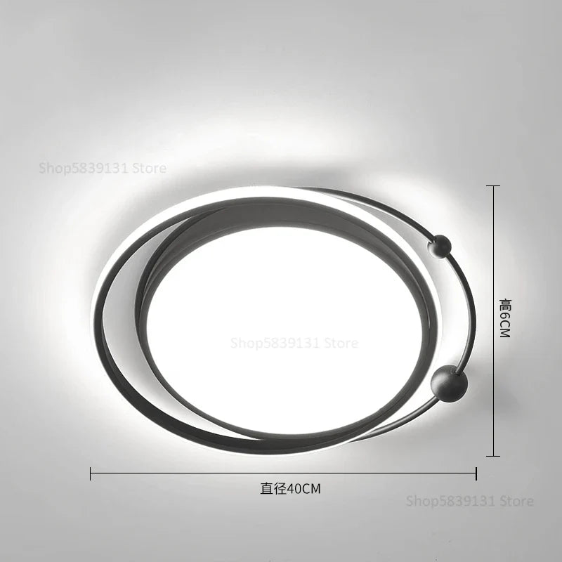 Afralia™ Geometry LED Ceiling Light: Modern Nordic Light Luxury for Living Room Decor