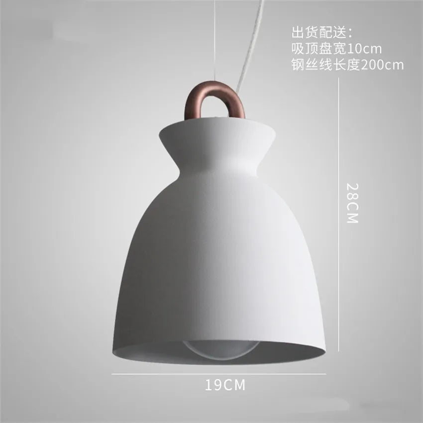 Afralia™ Vintage Iron Pendant Light for Cafe and Living Room with LED E27 Bulb