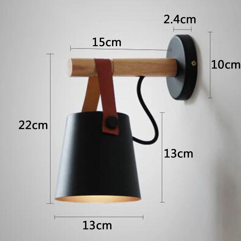 Afralia™ Modern Minimalist Wall Lamp Wrought Iron Sconces E27 Living Room Lighting