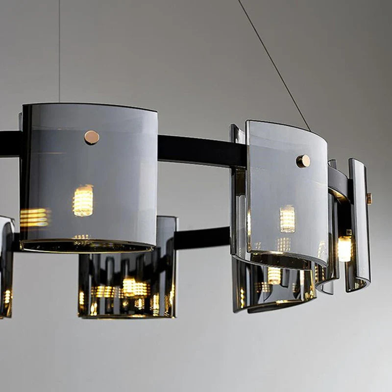 Afralia™ Scandinavian Crystal Chandelier: Elegant Gold & Black Lighting for Home Decor
