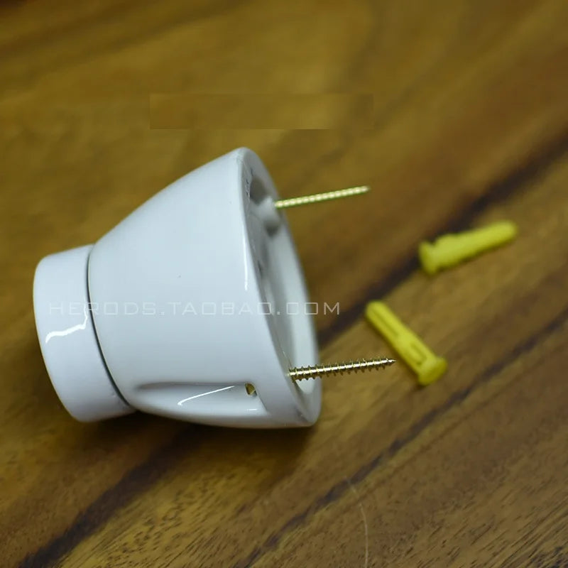 Afralia™ Ceramic E27 Lamp Bulb Holder Base, Table Ceiling Fitting Socket Lampholder