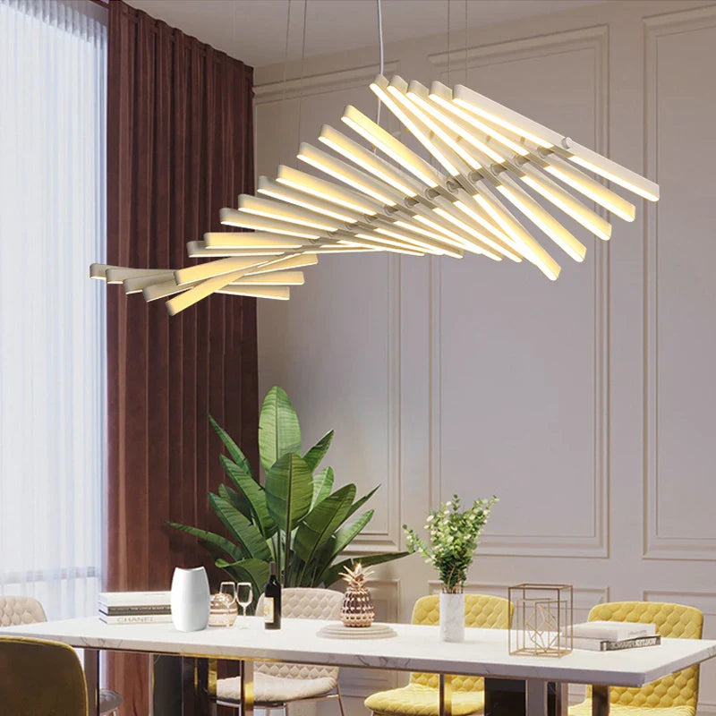 Afralia™ LED Chandelier: Modern Nordic Loft Hanging Light for Living Room, Restaurant, Bar