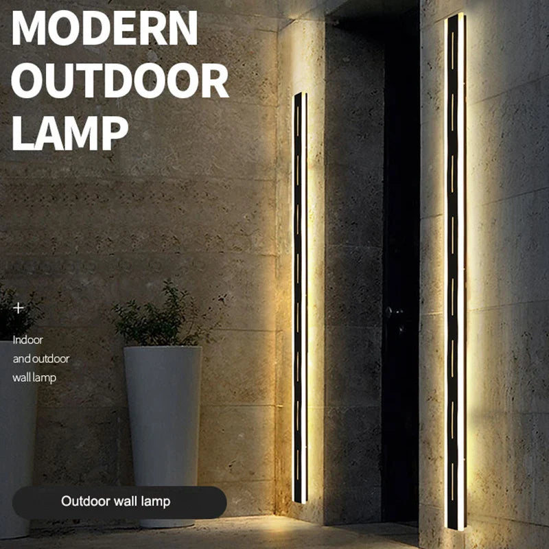 Afralia™ Outdoor Wall Light: Waterproof Aluminum Wall Lamp with Remote Control