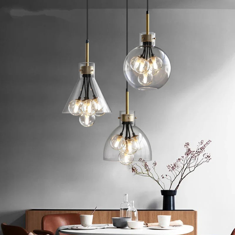 Afralia™ Luxury Pendant Light: Modern Minimalist Dining Bar Kitchen Hanging Lamp