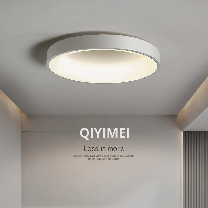 Afralia™ Modern LED Ceiling Lights for Living Room - Round & Square Fixtures