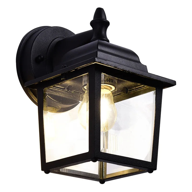 Afralia™ Outdoor Waterproof Wall Lamp - Retro Style Garden Lighting for Aisle, Balcony, and Pathways