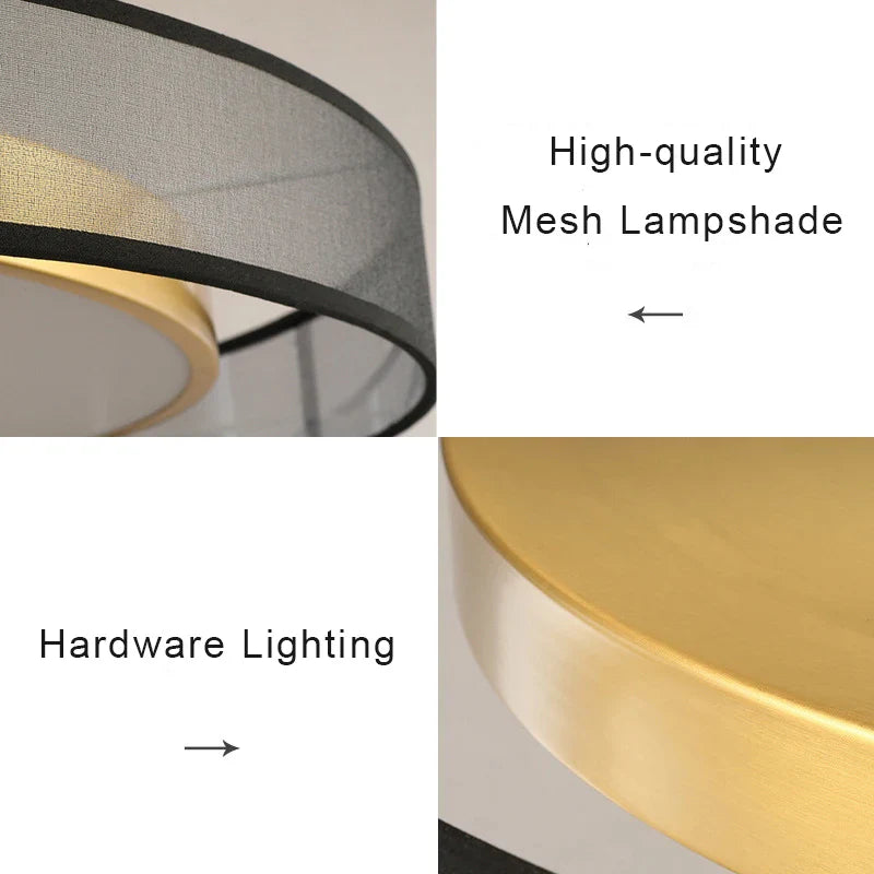 Afralia™ 16W Copper Ceiling Light: Modern Nordic Bronze Living Room Bedroom Lamp