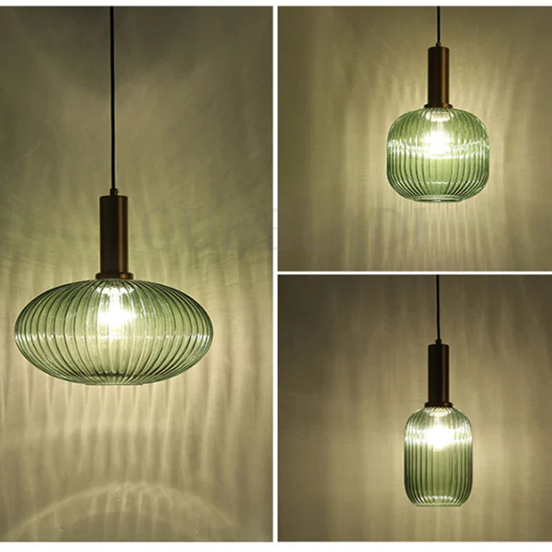 Nordic Glass Pendant Lights by Afralia™ for Dining Room Bar Restaurant Hanging Lamp