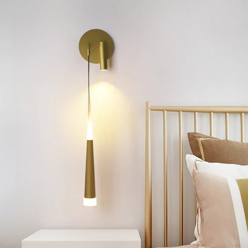 Afralia™ Nordic LED Wall Spotlight: Modern Light Luxury Bedroom Living Room Lamp