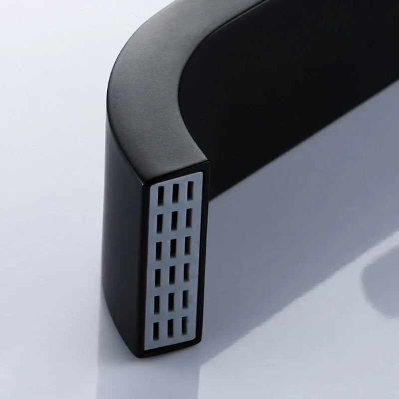 Afralia™ Wall Mounted Basin Faucet: Brass Single Handle Tap for Bathroom Sink - Black/Silver