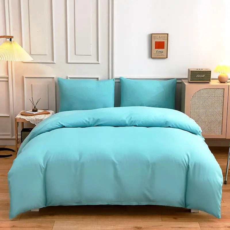 Afralia™ Luxury Blue Duvet Cover Set with Sheet and Pillowcases
