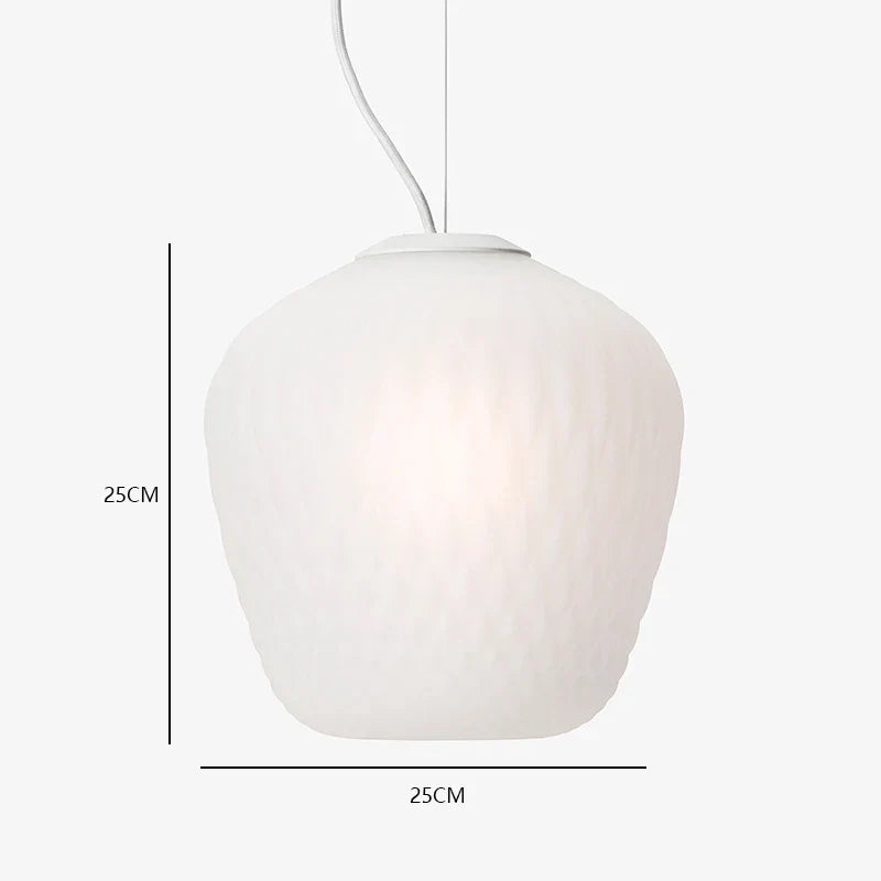 Afralia™ Modern Nordic Glass Pendant Light - LED Indoor Home Decor
