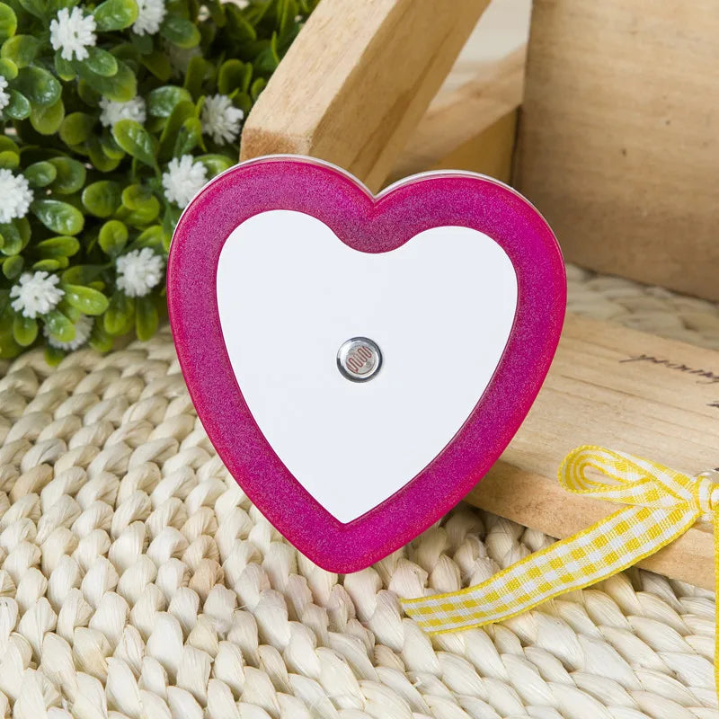 Afralia™ Heart-Shaped LED Night Light with Wireless Sensor Control for Bedroom & Living Room