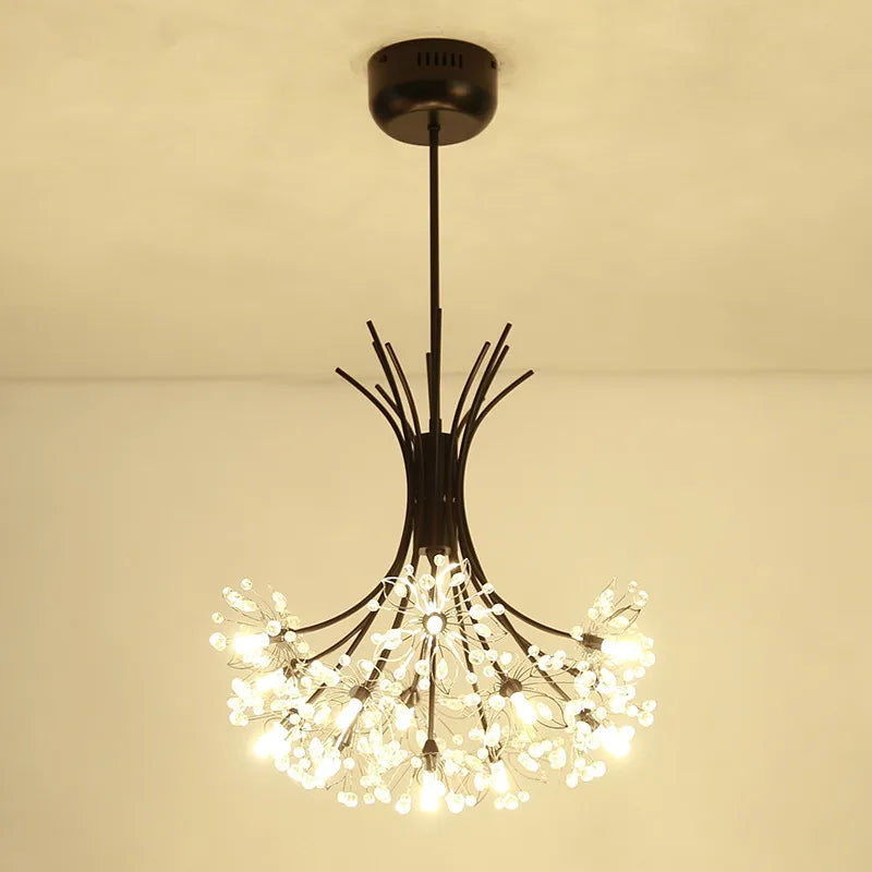 Afralia™ Crystal Flower Pendant Chandelier with G4 Socket