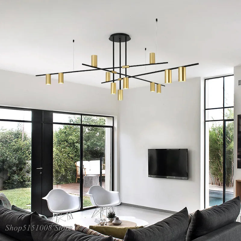 Afralia™ LED Ceiling Chandelier: Modern Nordic Design Hanging Lamp for Dining & Living Rooms