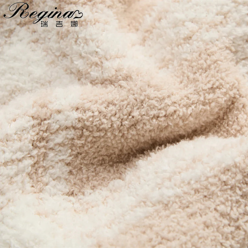 Afralia™ Fluffy Stripe Plaid Blanket: Cozy Microfiber Home Decoration