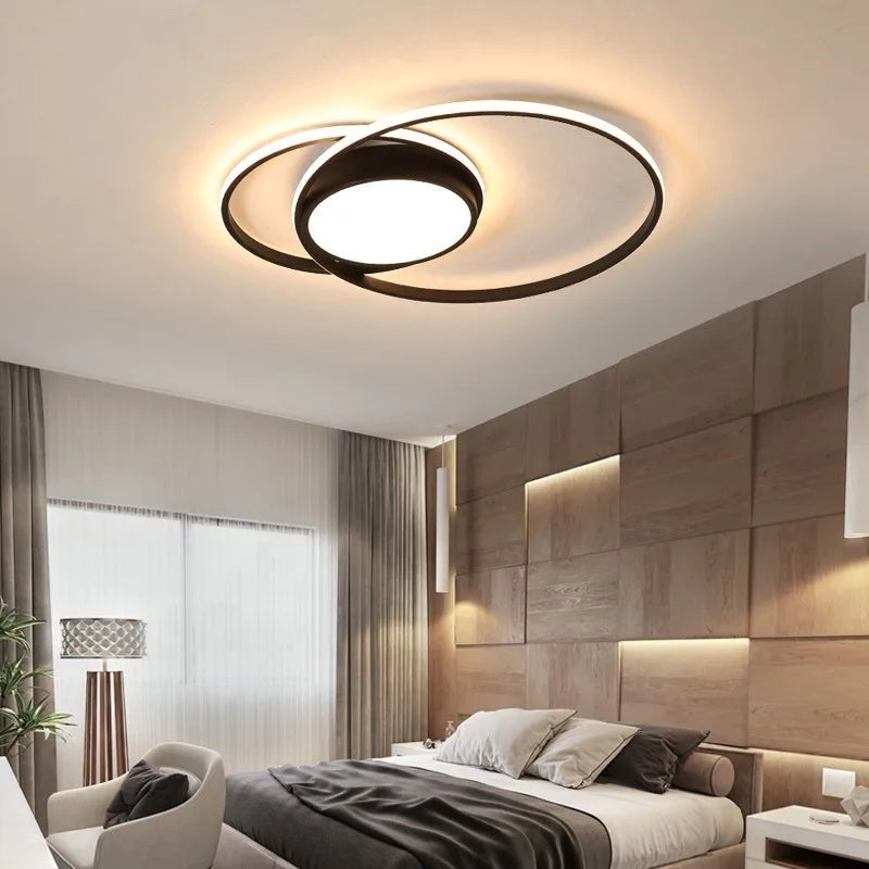 Afralia™ LED Chandelier: Modern Dimmable Light for Living Room, Kitchen, and Aisle