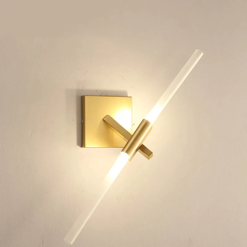 Nordic Gold Black Wall Light for Aisle & Bedside Sconces by Afralia™