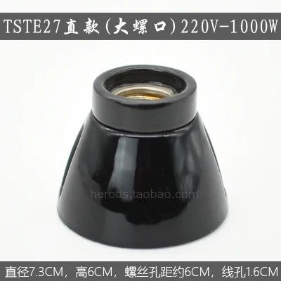 Afralia™ Ceramic E27 Lamp Bulb Holder Base, Table Ceiling Fitting Socket Lampholder