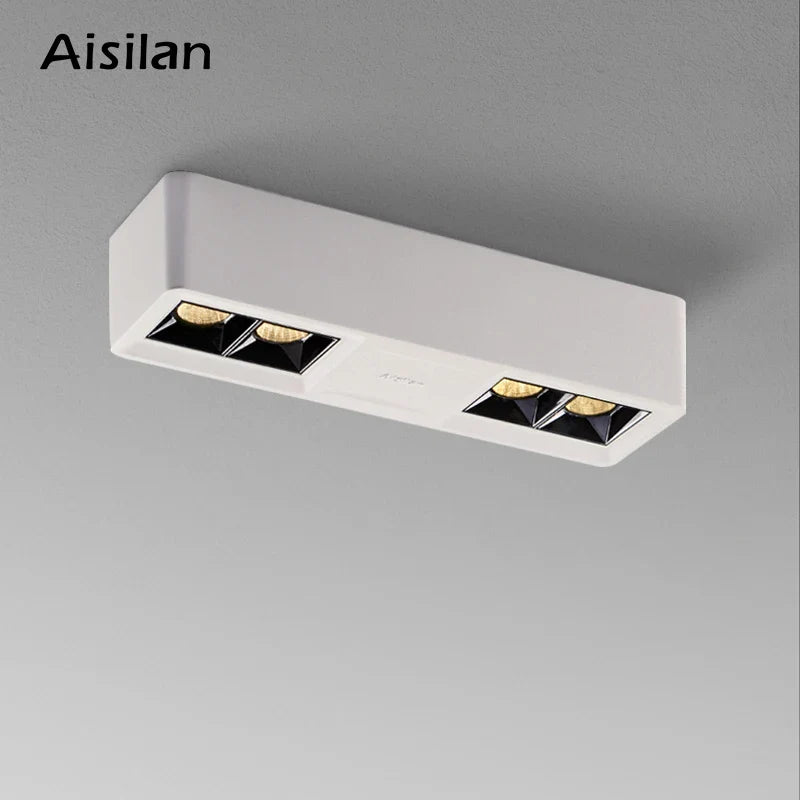 Afralia™ 24W CRI97 Square LED Surface Mount Downlight for Living Room Bedroom