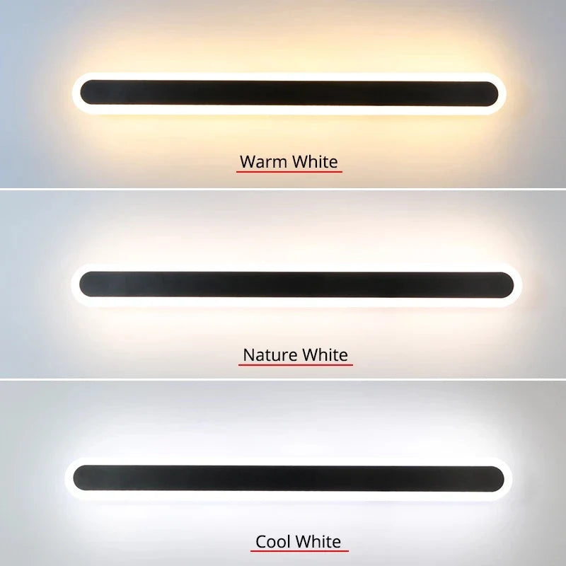 Afralia™ LED RGB Wall Light for Bathroom Mirror Bedroom Bedside Indoor Decoration