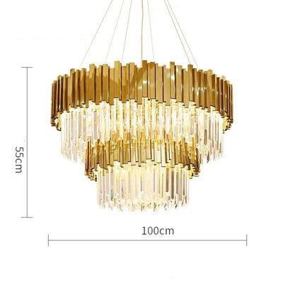 Afralia™ Modern Crystal Chandelier Lighting for Dinning Room