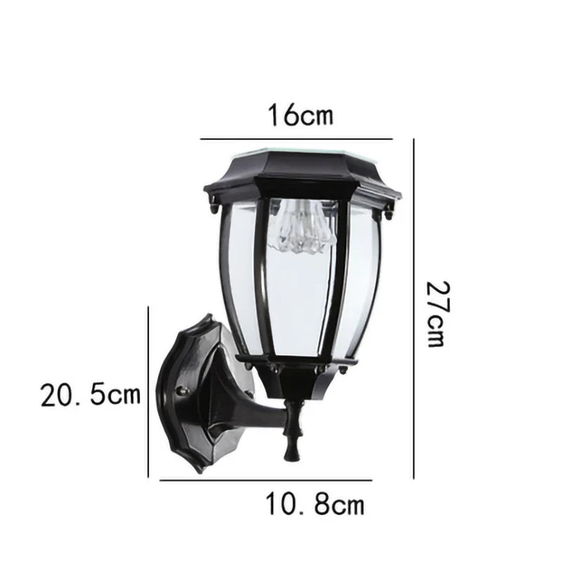 Solar Wall Light LED Outdoor Afralia™ Courtyard Sconces Waterproof IP55 Garden Decor Fence