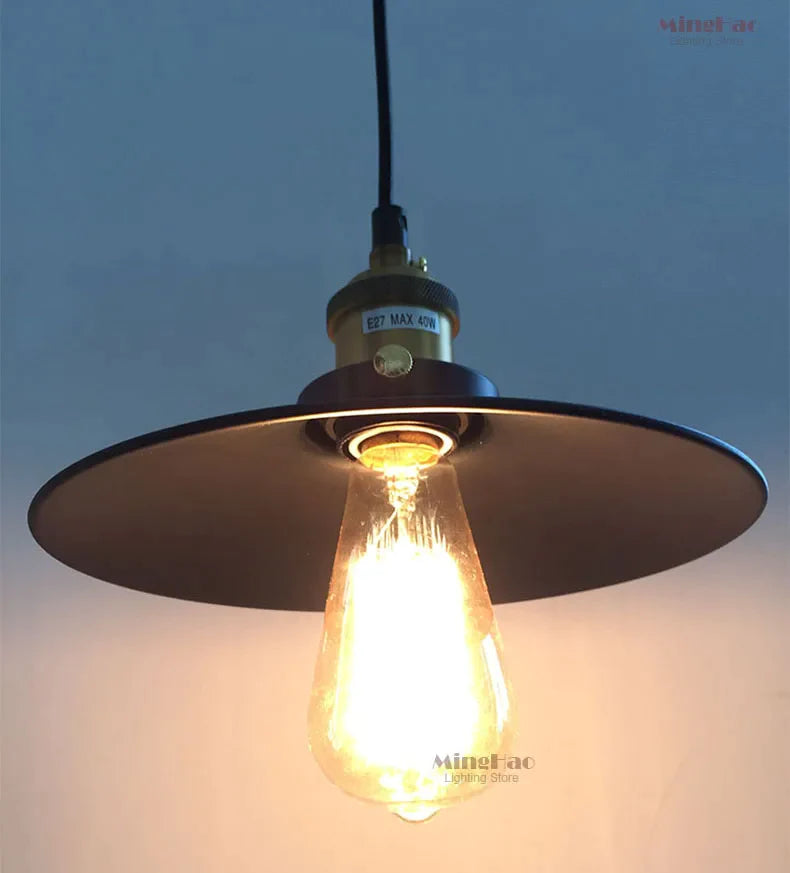 Afralia™ Retro Industrial Pendant Lamp for Home Decoration & Restaurant Lighting