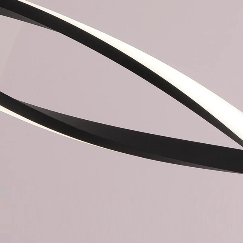 Afralia™ Modern Aluminum Pendant Chandelier in Black/Gold/White for Office Dining Room Decor