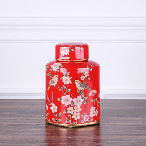 Afralia™ Country Ceramic Vase: Floral Home Decor Jar for Living Room & Dining Table