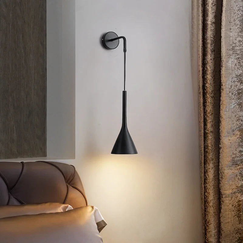 Afralia™ Modern Nordic LED Wall Lamp for Living Bedroom, Bedside, Restaurant Decoration