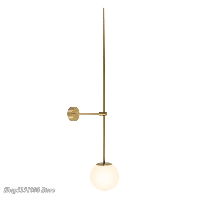 Afralia™ Glass Ball LED Wall Lamp for Modern Minimalist Decor