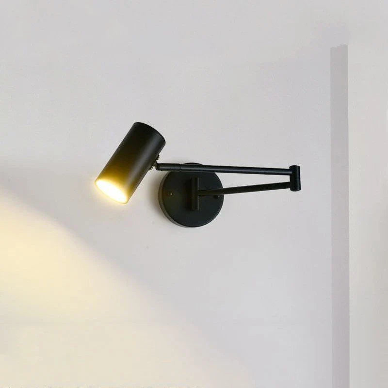 Afralia™ Telescopic Rocker Wall Light: Nordic Design LED Bedside Lamp for Simple Bedroom Decor