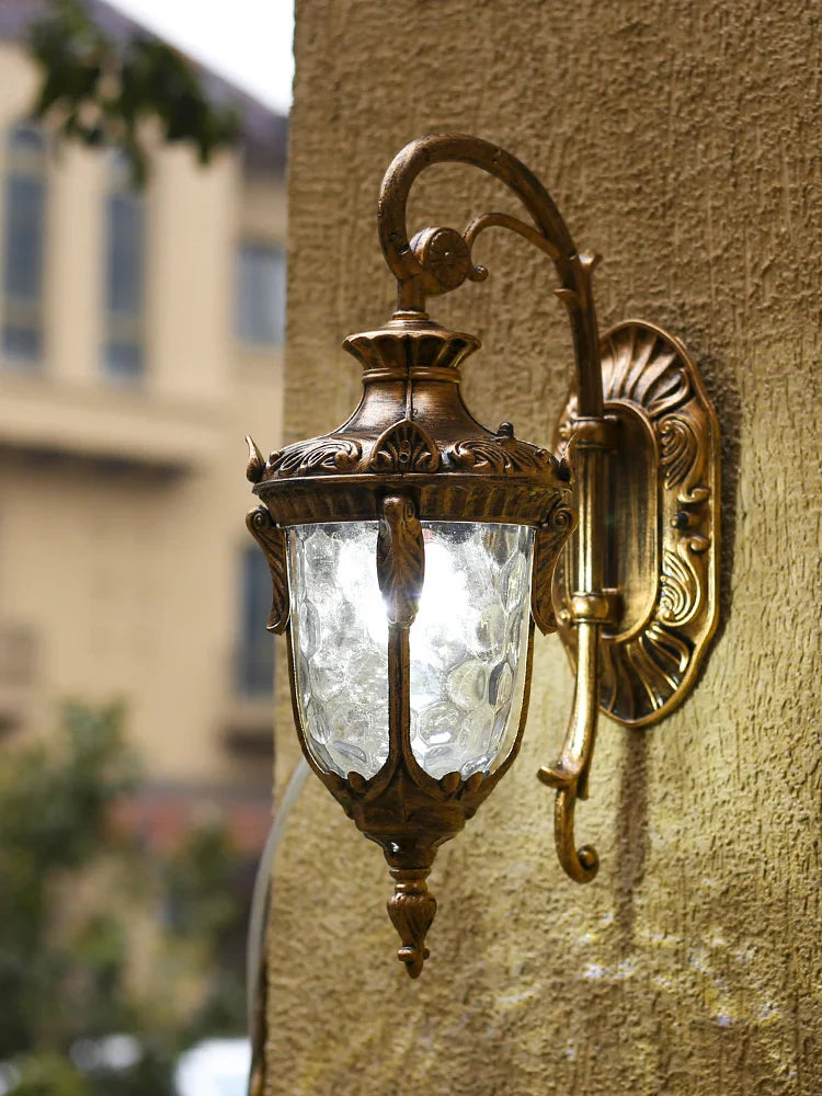 Afralia™ Vintage Outdoor Sconce Lamp Rustic Wall Light Waterproof Garden Porch Light