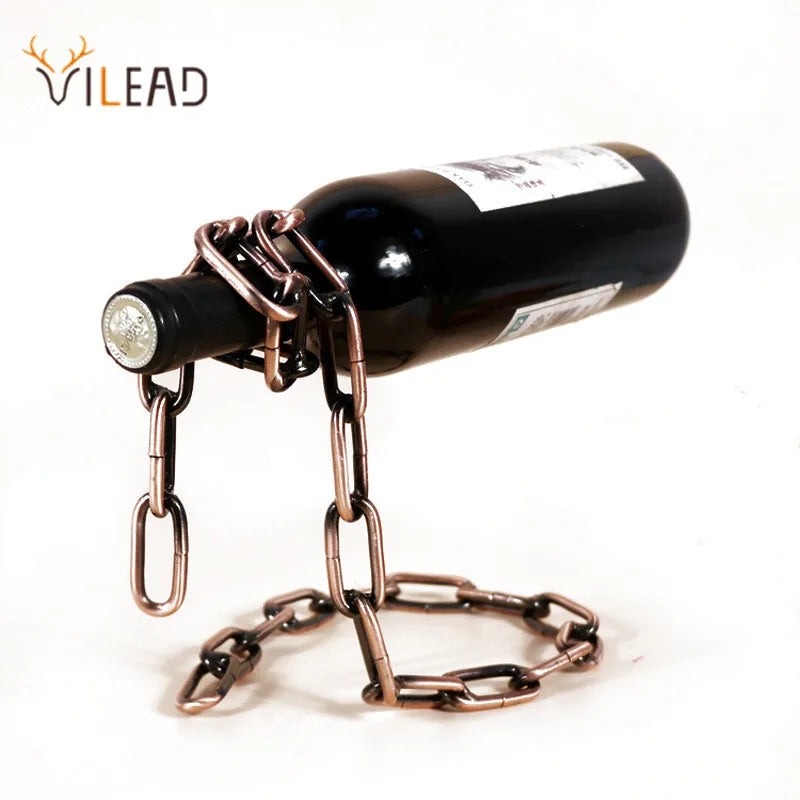 Afralia™ Stainless Wine Rack: Sleek Free Standing Holder for Bar, Table Decor & Gifts