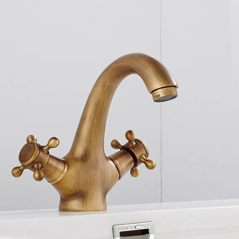 Afralia™ Dual Cross Handle Bidet Faucet for Kitchen Bathroom Toilet