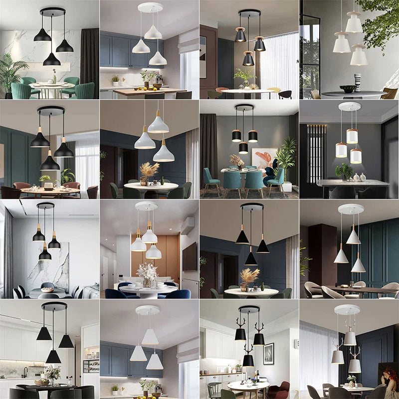 Afralia™ Modern Nordic Pendant Lamp for Living Dining Room Chandelier